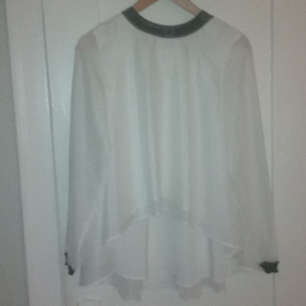 French Connection White Classic Blouse